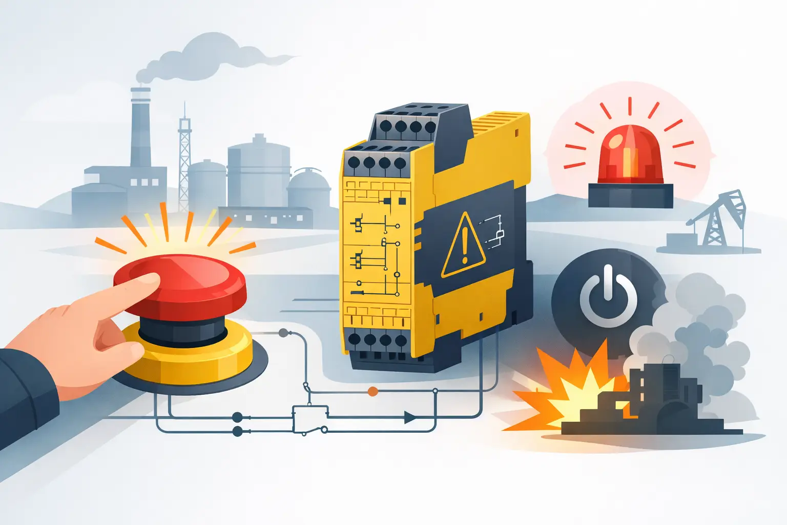 Safety Relay for Emergency Shutdown Explained